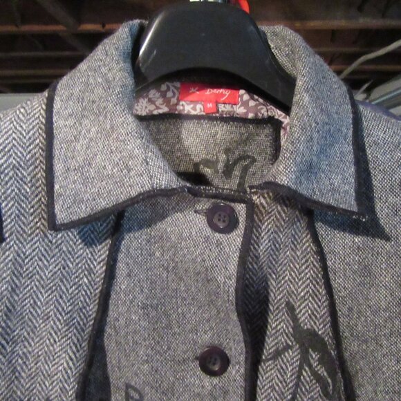 Design Maison Derhy, Paris, Wool Jacket, Ladies Medium - Picture 5 of 9